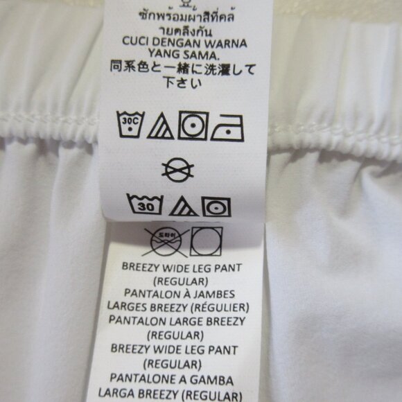 NWT Alo Yoga Breezy Wide Leg Pant (Regular) in White Lightweight Pants M - Picture 6 of 7